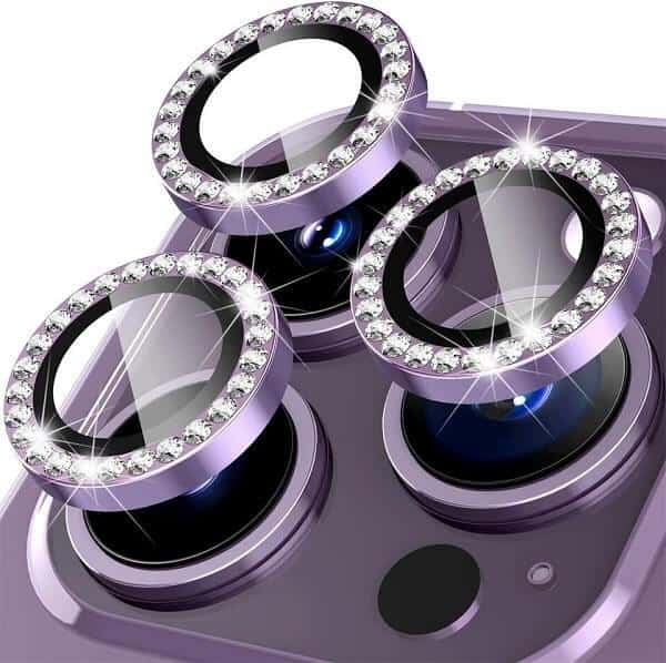 For iPhone Metal Ring Camera Lens Protector for Apple iPhone Models