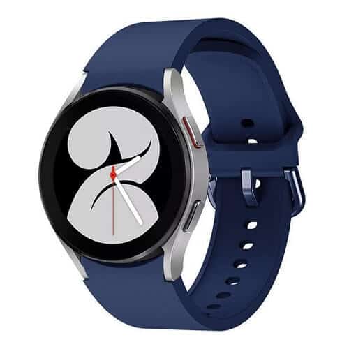 For Samsung Galaxy Watch 4 40mm 44mm /Watch 4 Classic 42mm 46mm Replacement Wristband, Adjustable Silicone Strap Wrist Band For Women Men Unisex (Midnight Blue)