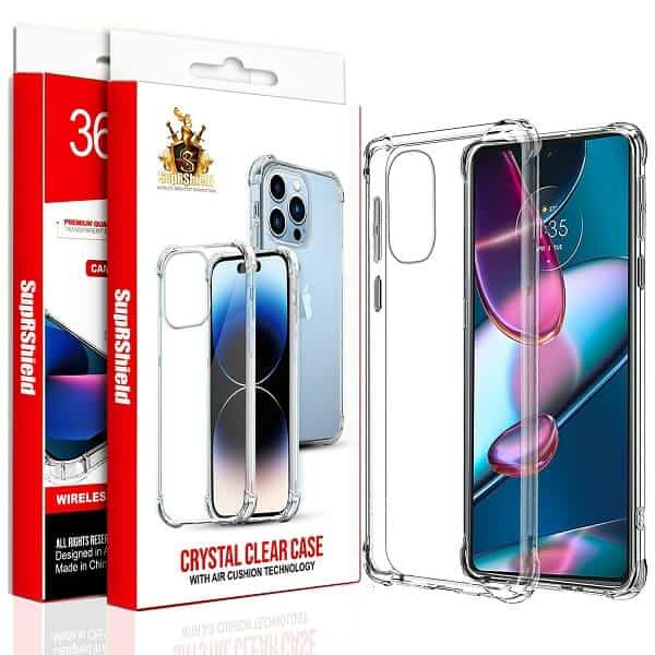 For Motorola Moto SupRShield Heavy Duty Soft Clear Shockproof Case Cover