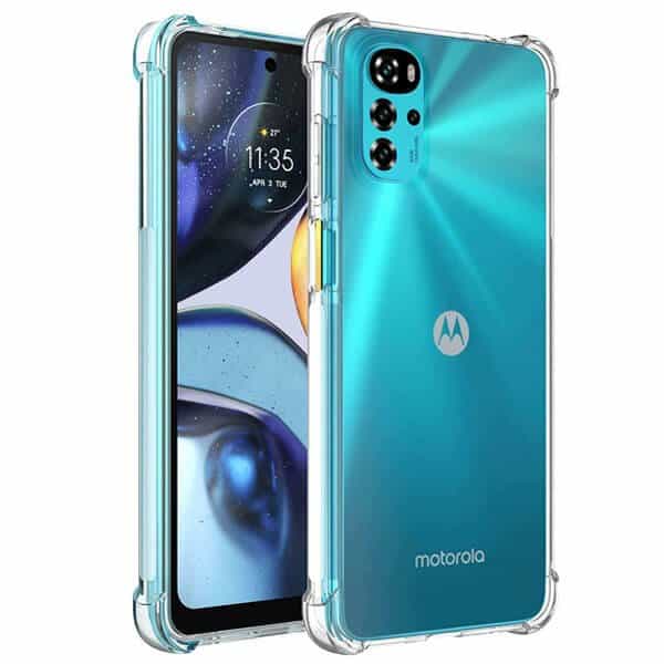 Motorola Moto G22 Clear Gel Case Shockproof Tough Gel Clear Transparent Air Cushion Cover