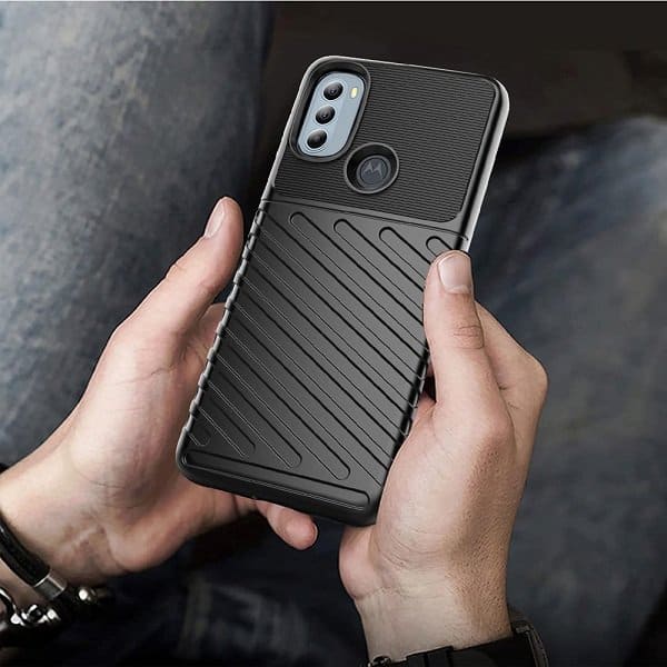 Motorola Moto G31 Case Shockproof Absorption Anti Scratch Heavy Duty Durable Drop Protection Phone Armor Back Cover (Black)