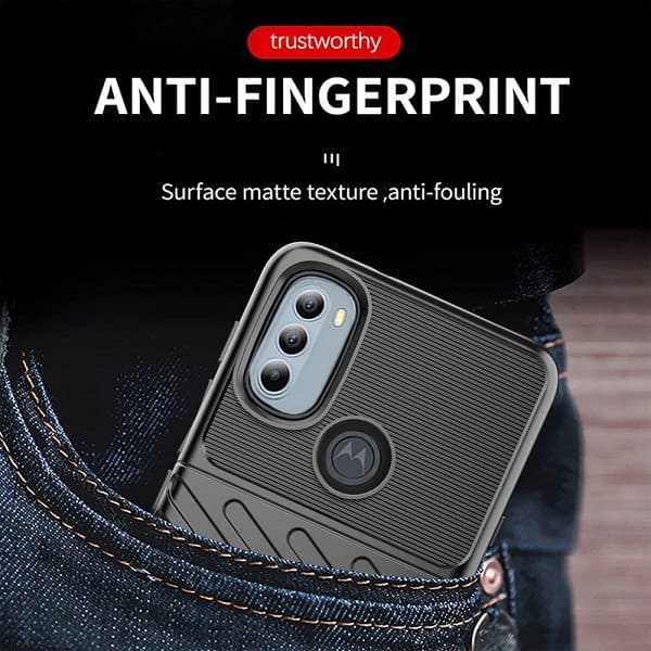 Motorola Moto G31 Case Shockproof Absorption Anti Scratch Heavy Duty Durable Drop Protection Phone Armor Back Cover (Black)