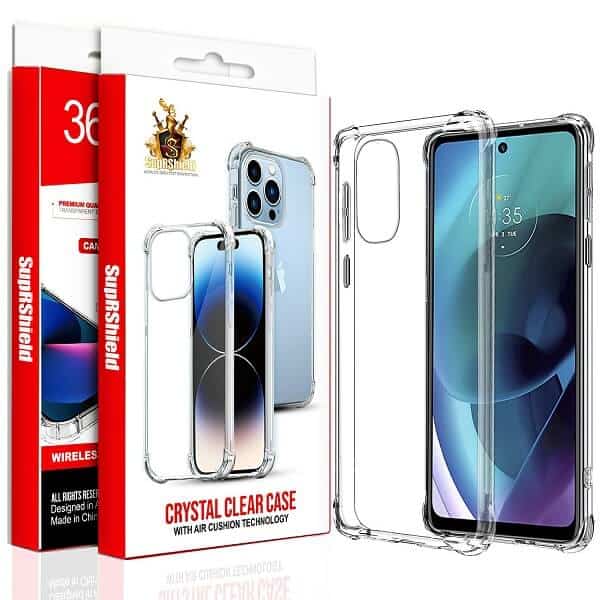 For Motorola Moto SupRShield Heavy Duty Soft Clear Shockproof Case Cover