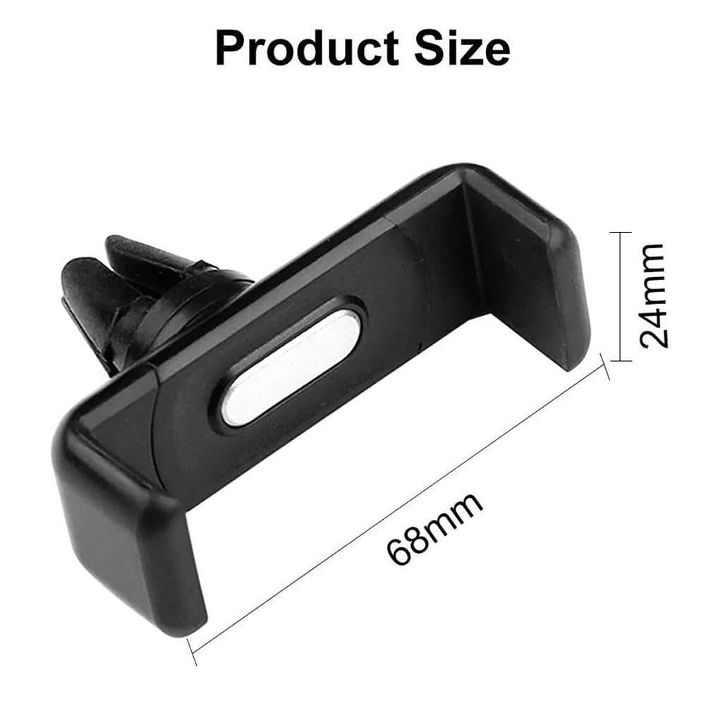 Universal 360° Rotating Air Vent Bracket Car Mobile Phone Holder For GPS Mount Cradle (Black)