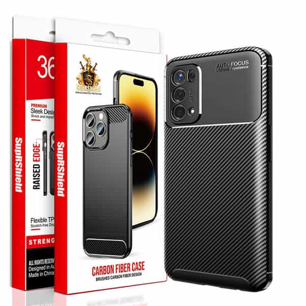 For Oppo Case Shockproof Heavy Duty Rugged Anti Knock Back Cover (Black)