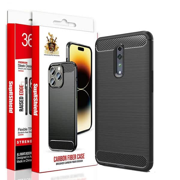 For Oppo Case Shockproof Heavy Duty Rugged Anti Knock Back Cover (Black)