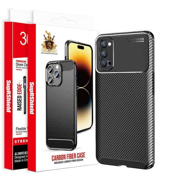 For Oppo Case Shockproof Heavy Duty Rugged Anti Knock Back Cover (Black)