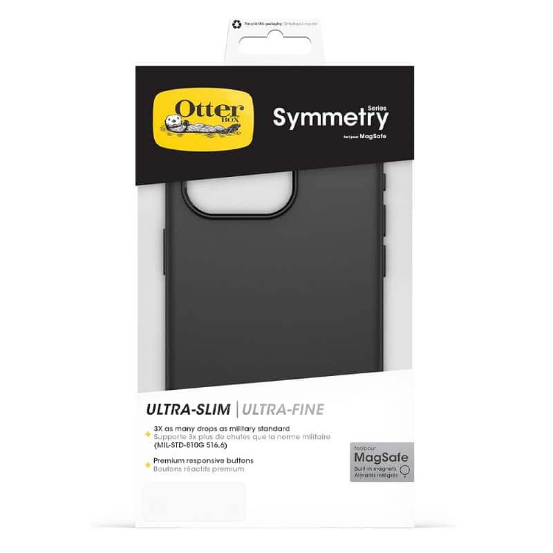 OtterBox Symmetry MagSafe Magnetic Case Cover for iPhone (Black)