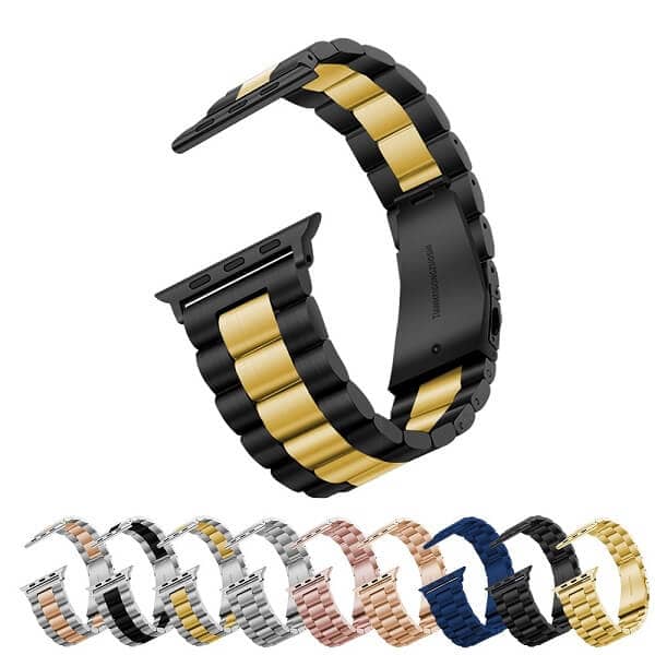 For Apple Watch Series 10 /9 /8 /7 /SE /6 /5 /4 /3 /2 /1 Ultra 2 Replacement Wrist Band 38mm 40mm 41mm 42mm 44mm 45mm 46mm 49mm Stainless Steel Metal iWatch Wristband Loop Strap