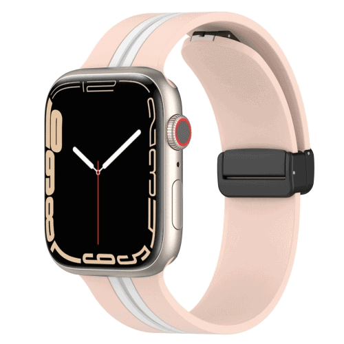 Magnetic D-Buckle Sports Wristband For Apple Watch Series 10 /9 /8 /7 /SE /6 /5 /4 /3 /2 /1 Ultra 2 Loop Strap Replacement Wrist Band 38mm 40mm 41mm 42mm 44mm 45mm 46mm 49mm