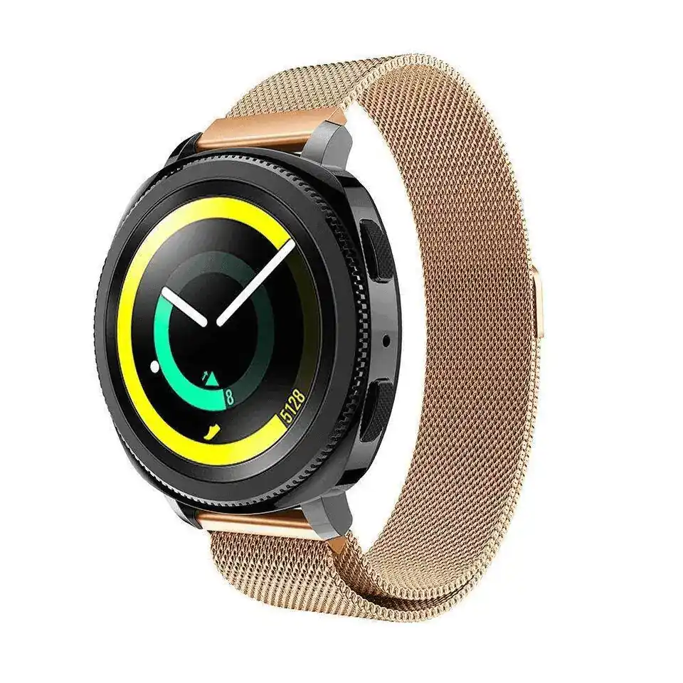 Samsung Galaxy Watch 7 FE 6 5 4 3 Pro Active 2 Gear S2 Stainless Steel Adjustable Milanese Strap