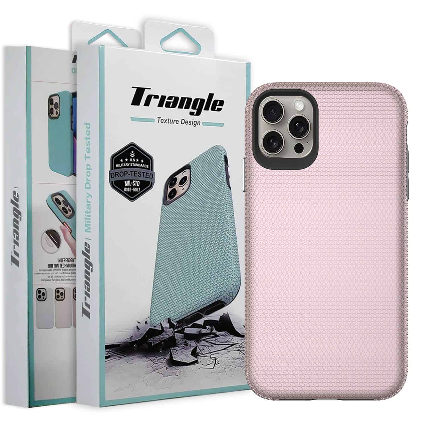 For iPhone Triangle Shockproof Case Heavy Duty Rugged Bumper Anti Knock Phone Back Cover