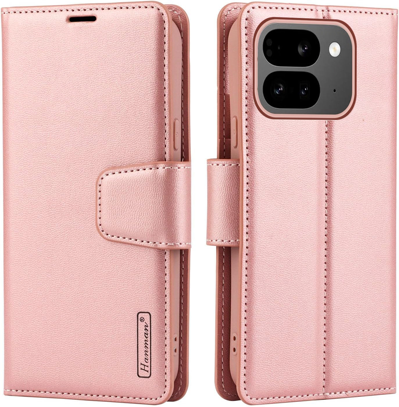 Hanman Wallet Leather Flip Case Cover For Google Pixel