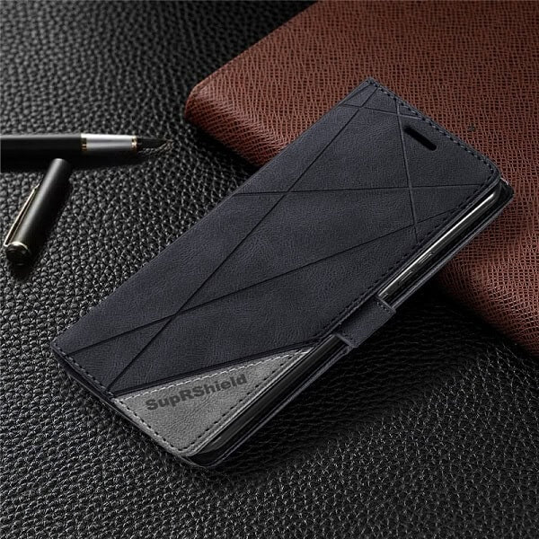 Samsung Galaxy A32 4G Wallet Case Flip Leather Card Slots Shockproof Cover (Black)