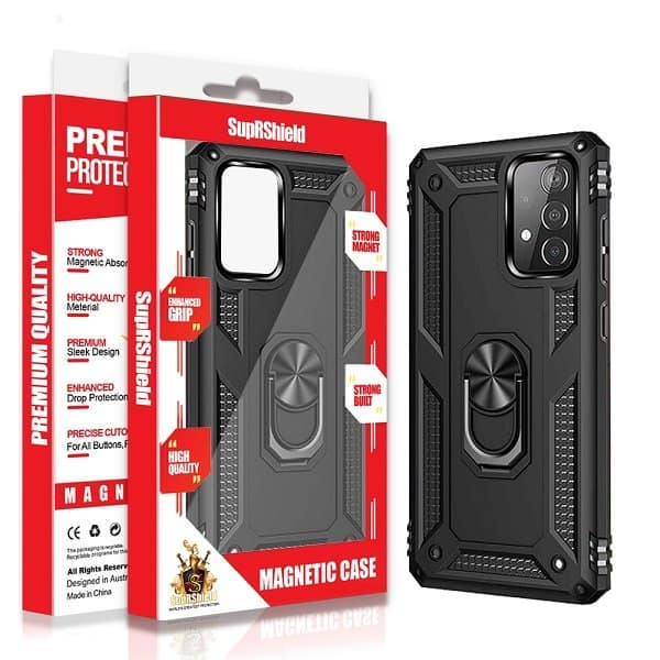 For Samsung Galaxy Magnetic Ring Rugged Shockproof Case Heavy Duty Protective Back Cover