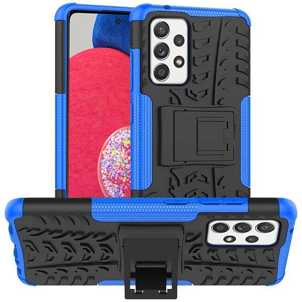 Samsung Galaxy A52s 5G Magnetic Ring Rugged Shockproof Case Heavy Duty Protective Back Cover (Blue)