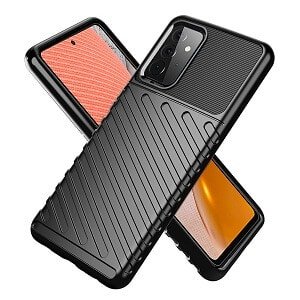 Samsung Galaxy A72 5G Case Shockproof Absorption Anti Scratch Heavy Duty Durable Drop Protection Phone Armor Back Cover (Black)