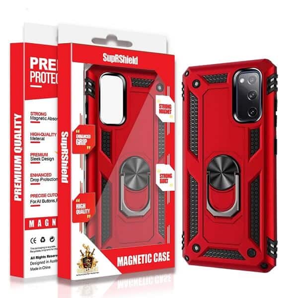 For Samsung Galaxy Magnetic Ring Rugged Shockproof Heavy Duty Protective Back Cover