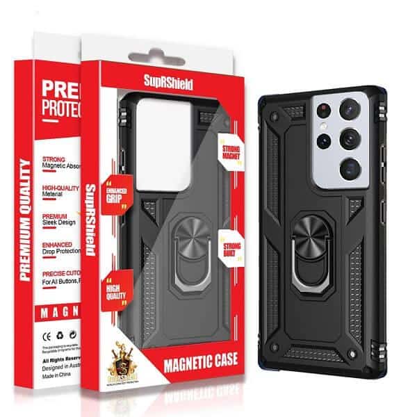 For Samsung Galaxy Magnetic Ring Rugged Shockproof Heavy Duty Protective Back Cover