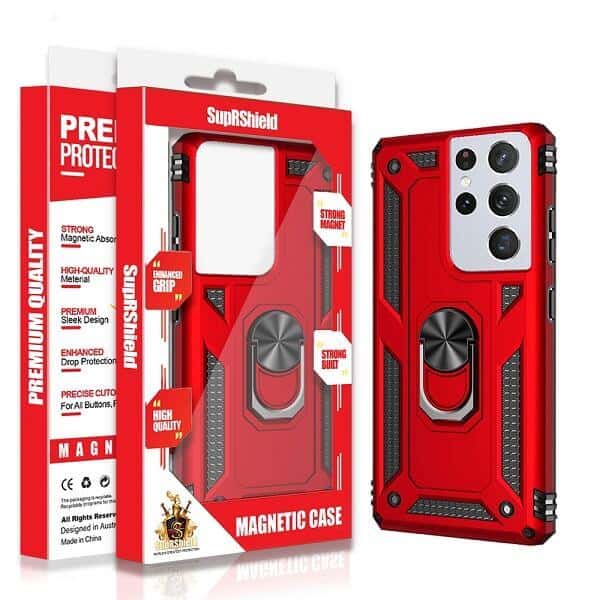 For Samsung Galaxy Magnetic Ring Rugged Shockproof Heavy Duty Protective Back Cover