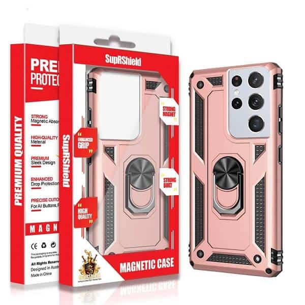 For Samsung Galaxy Magnetic Ring Rugged Shockproof Heavy Duty Protective Back Cover