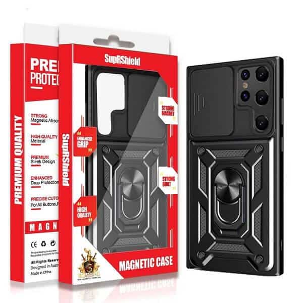 For Samsung Galaxy Magnetic Ring Rugged Shockproof Heavy Duty Protective Back Cover