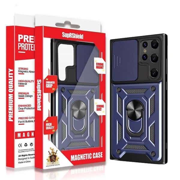 For Samsung Galaxy Magnetic Ring Rugged Shockproof Heavy Duty Protective Back Cover