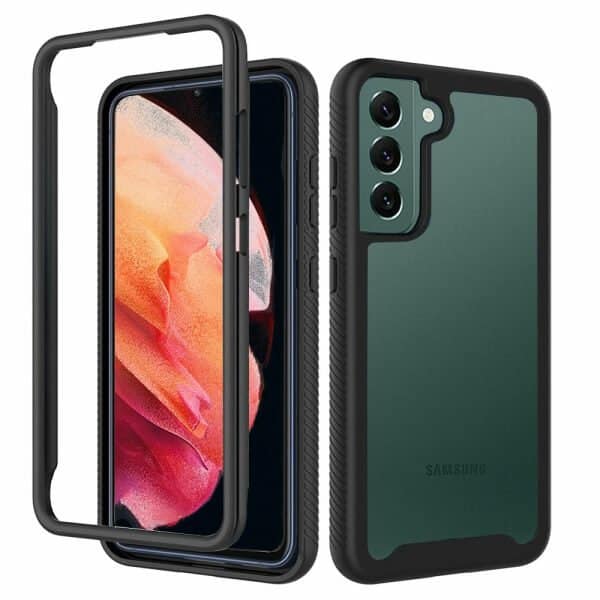 Samsung Galaxy S23+ S23 Plus Military Grade Shockproof Clear Heavy Duty Case Bumper Drop Protection Tough Cover (Black)