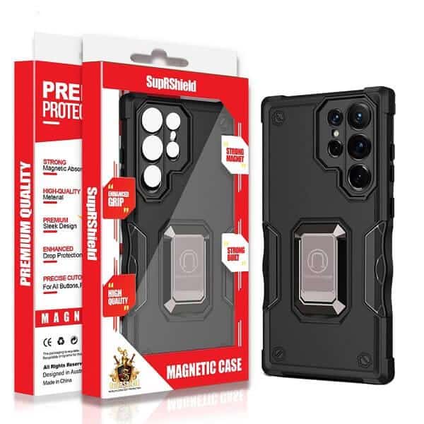 For Samsung Galaxy Magnetic Ring Rugged Shockproof Heavy Duty Protective Back Cover