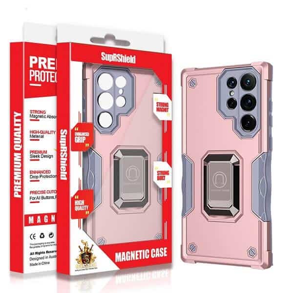 For Samsung Galaxy Magnetic Ring Rugged Shockproof Heavy Duty Protective Back Cover