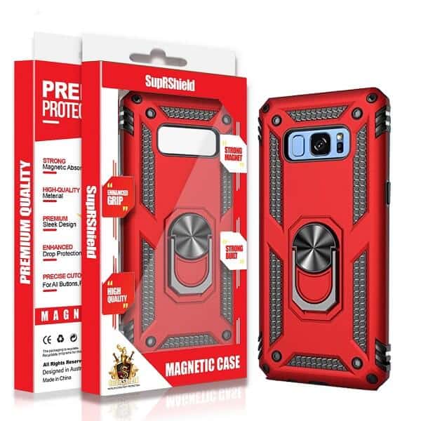 For Samsung Galaxy Magnetic Ring Rugged Shockproof Heavy Duty Protective Back Cover