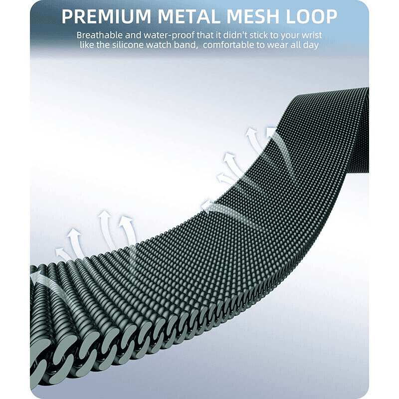 Samsung Galaxy Watch 7 FE 6 5 4 3 Pro Active 2 Gear S2 Stainless Steel Adjustable Milanese Strap