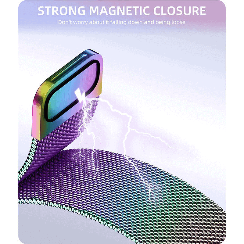 Samsung Galaxy Watch 7 FE 6 5 4 3 Pro Active 2 Gear S2 Stainless Steel Adjustable Milanese Strap