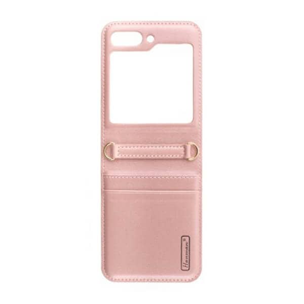 for Samsung Galaxy Z Flip Series Hanman PU Flip Leather Wallet Cover Case