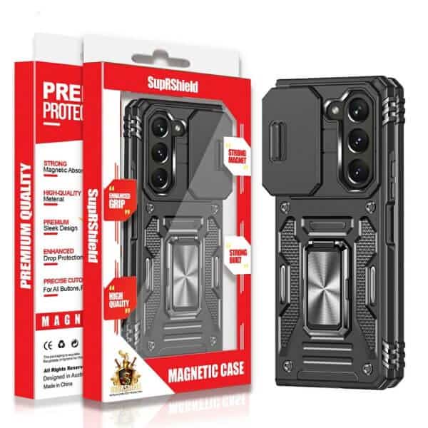 For Samsung Galaxy Z Fold 5 /6/7 5G Magnetic Ring Rugged Shockproof Case Heavy Duty Protective Back Cover