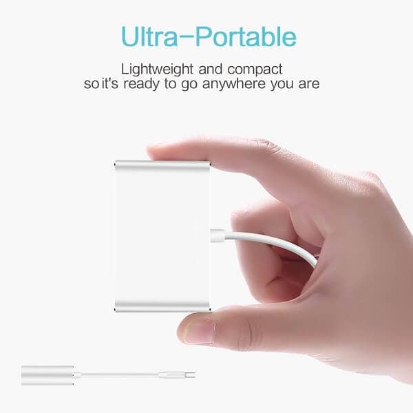 USB Type C 3.1 to 4K HDMI +VGA Port USB-C HUB Adapter Converter For MacBook iPad Pro, Dell XPS 13/15, Surface Go