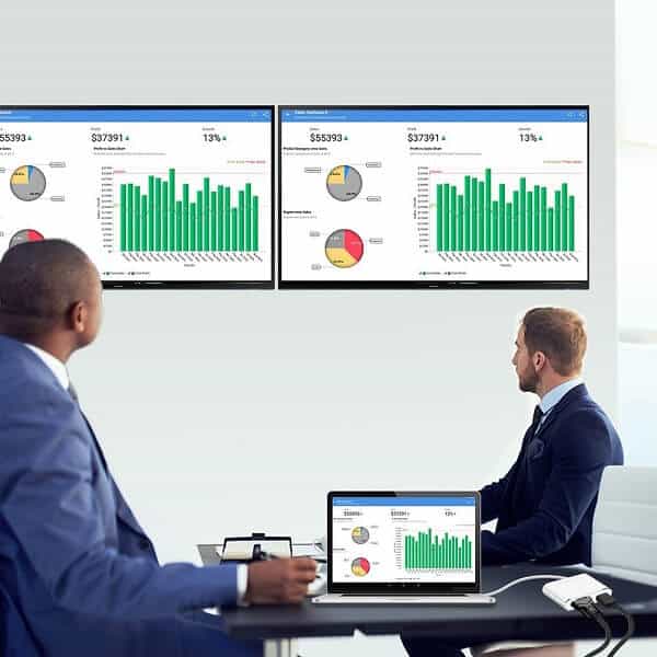 USB Type C 3.1 to 4K HDMI +VGA Port USB-C HUB Adapter Converter For MacBook iPad Pro, Dell XPS 13/15, Surface Go