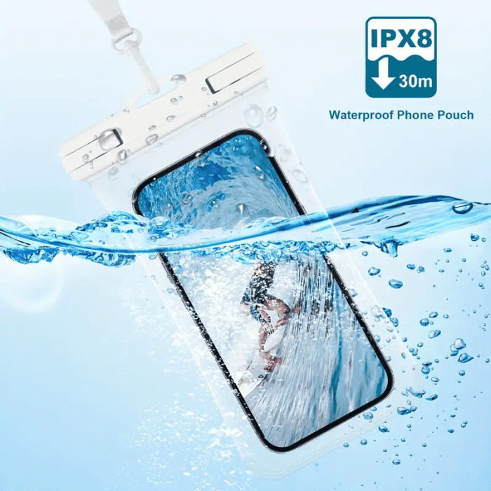Universal Waterproof Water Proof Phone Bag Dry Pouch Underwater Case Cover for Up to 6.9 inch Mobile Phone