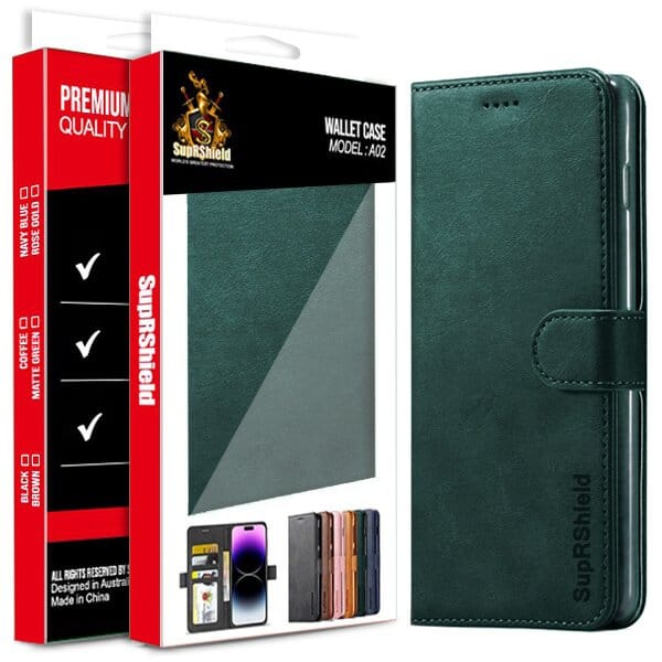 Wallet Leather Case Green