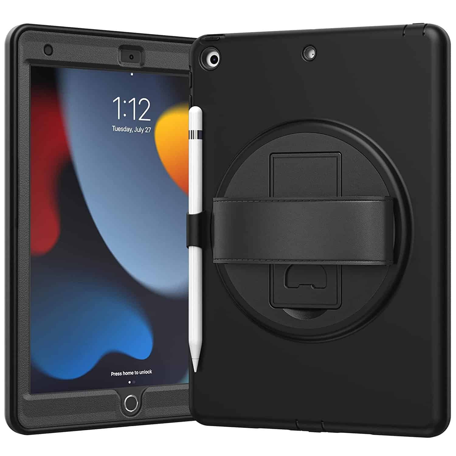 iPad 9th Gen Air 1 Heavy Duty Case 10.2 2021 Heavy Duty Shockproof Case