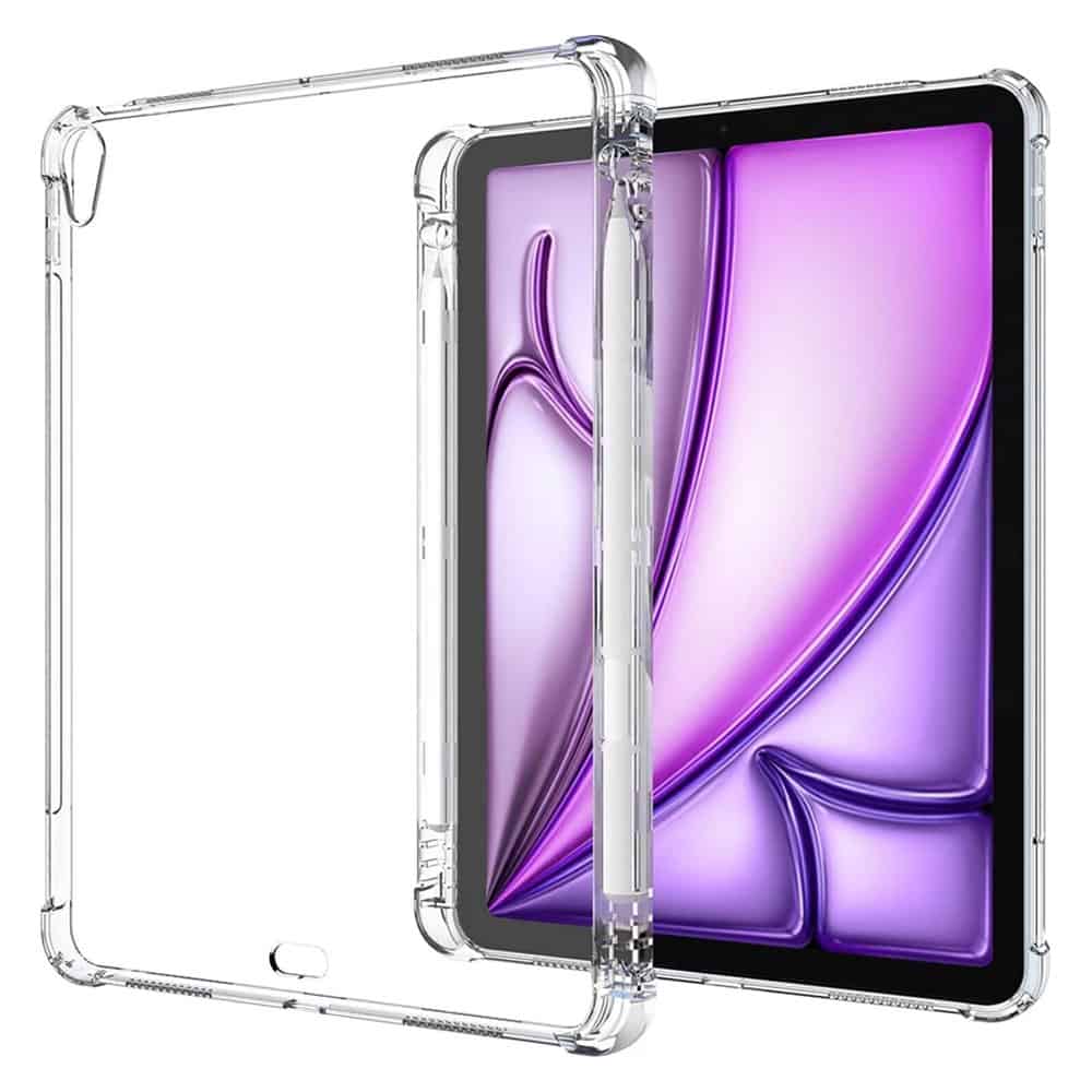 WITH PENCIL HOLDER Apple iPad Series Heavy Duty Soft Clear Shockproof Case Cover