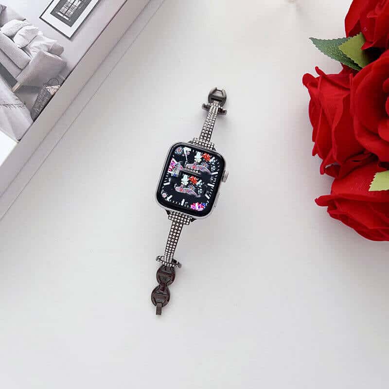 For Apple iWatch Bling Rhinestones 38 /40 /41 /42 /44 /45 /46 /49mm Bracelet Strap Wristband