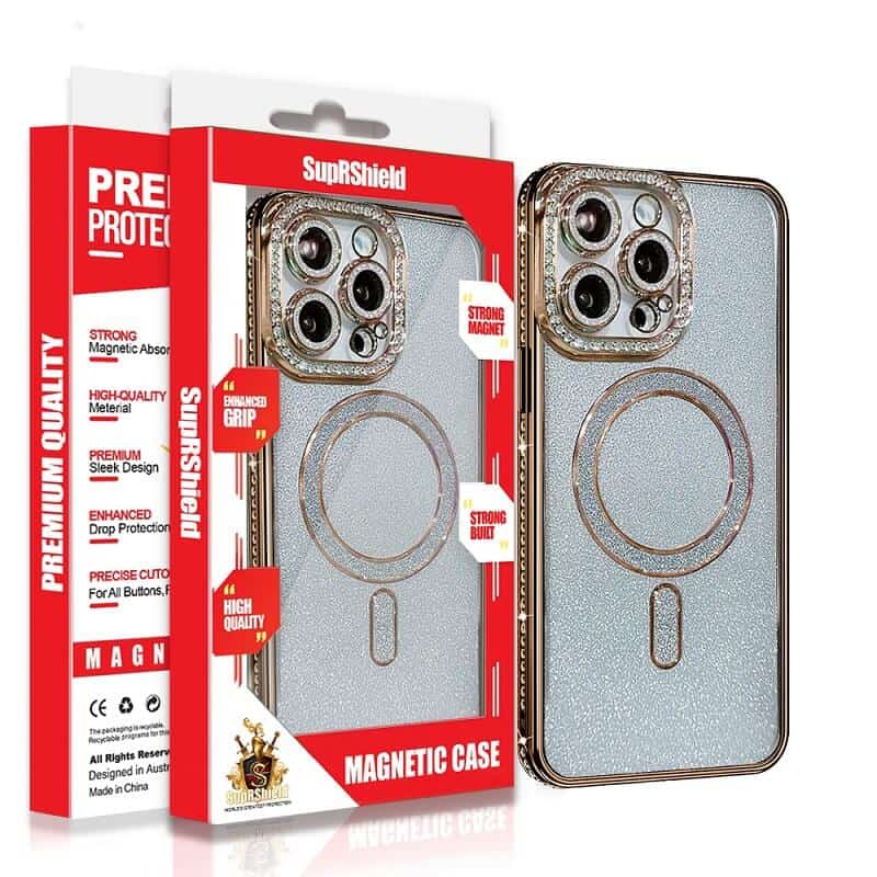 For Apple iPhone 16/16 Pro/iPhone 16 Pro Max/iPhone 16 Plus Glitter Bling Diamond MagSafe Magnetic Case Cover