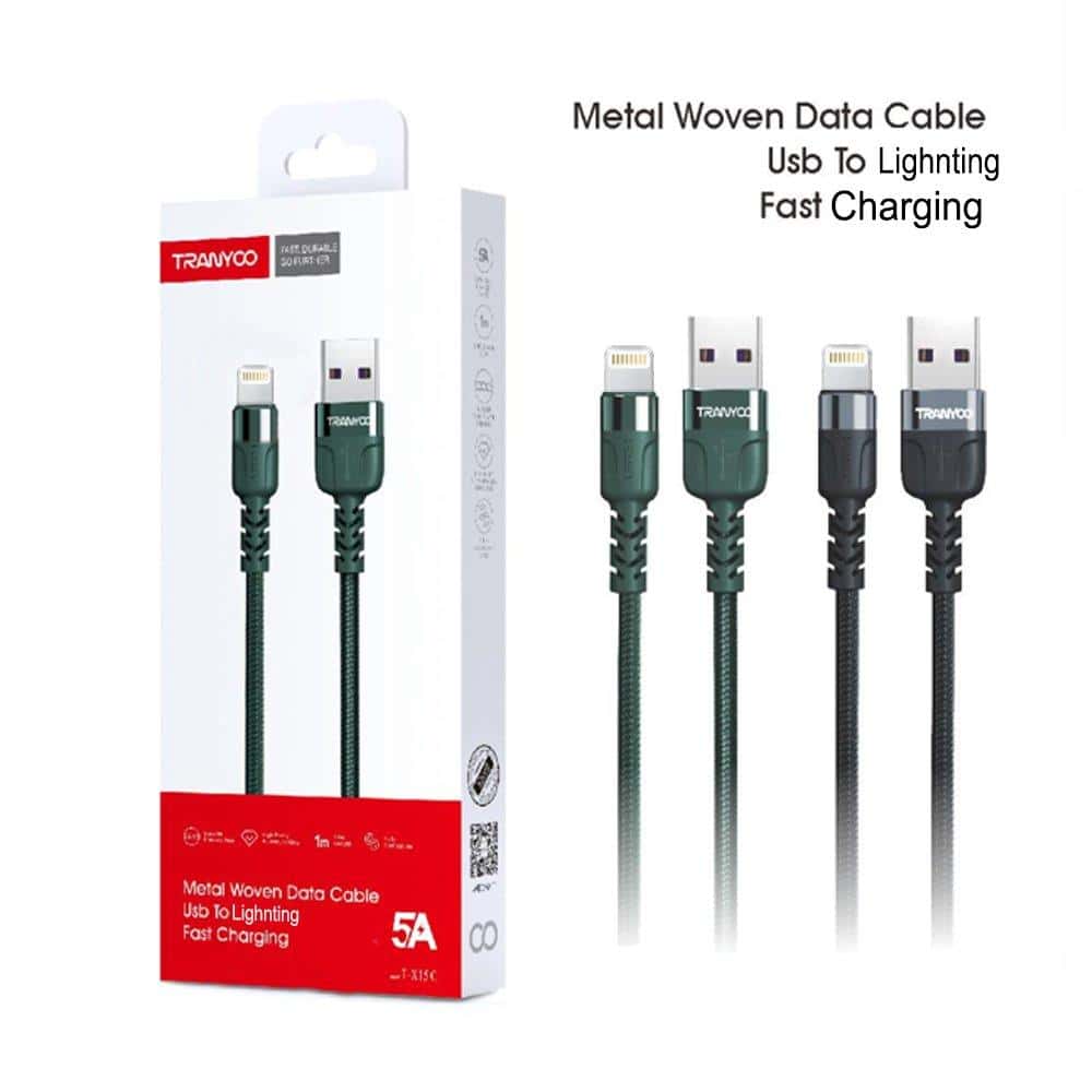 10X TRANYOO (TX-15i) 1M 5A Lightning Fast Charging High Quality Data Sync Cable Cord For Apple iPhone iPad iPod