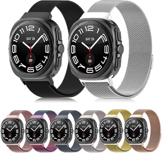 Stainless Steel Adjustable Milanese Strap For Samsung Galaxy Watch 8 Classic 40MM 44MM 46MM / Ultra 47mm 2024 2025