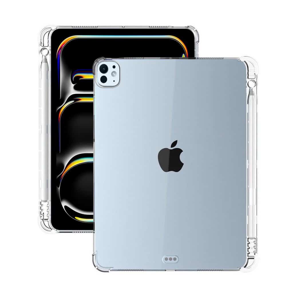 WITH PENCIL HOLDER Apple iPad Series Heavy Duty Soft Clear Shockproof Case Cover