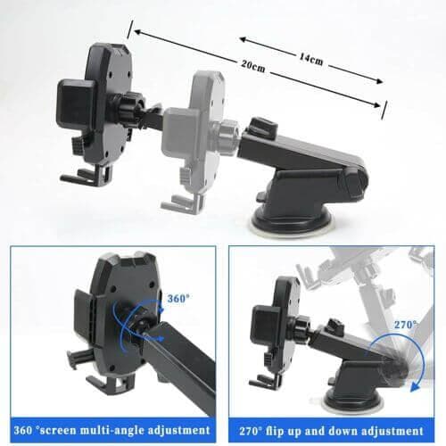 Y26-G Car Mobile Phone Holder Stand in Car GPS Windshield /Dashboard Mount for iPhone Samsung Google Nokia Moto Oppo