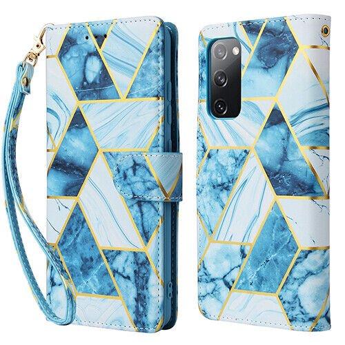 For Samsung Galaxy A Series Case Fashion Marble Painting Pattern Flip Wallet Case Leather Card Slots Stand Cover