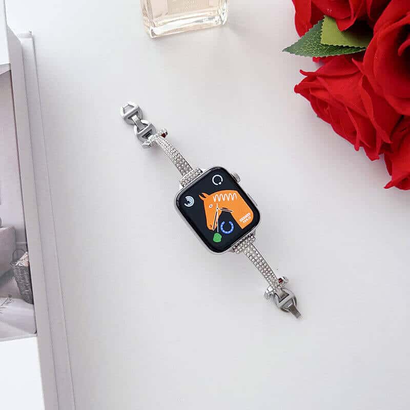 For Apple iWatch Bling Rhinestones 38 /40 /41 /42 /44 /45 /46 /49mm Bracelet Strap Wristband