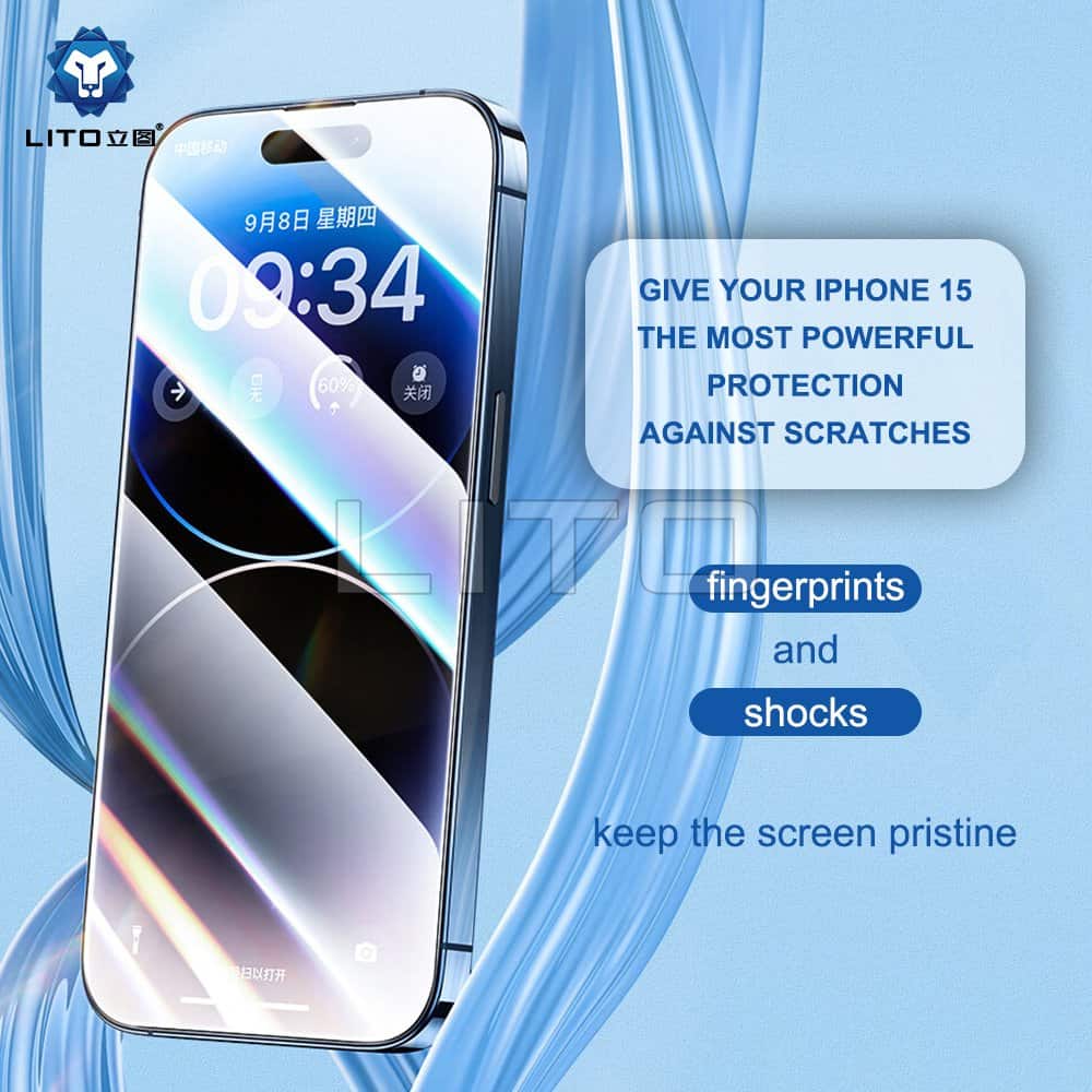[ 1-10 ] LITO CLEAR Apple iPhone Screen Protector Tempered Glass Film Guard ( Clear )